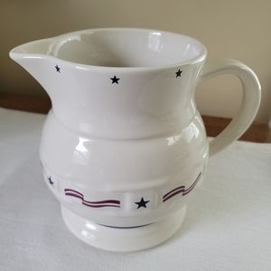Longaberger All American ceramic pitcher